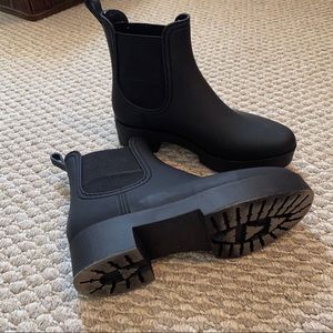 Jeffrey Campbell Platform Chelsea Rain Boots